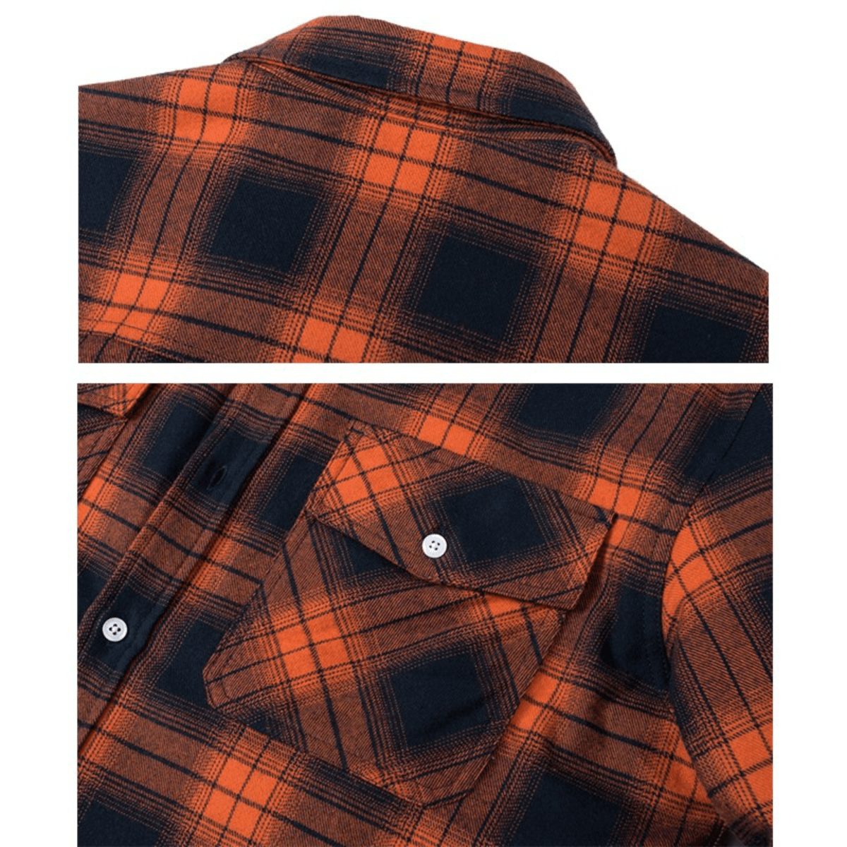 Men’s Checked Jacket - Fleece-Lined - Button-Up - Warm Casual Outerwear