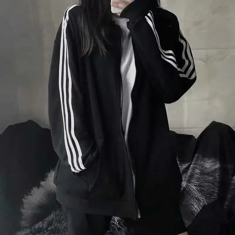 New Autumn Korean Style Loose-Fit Baseball Jacket – Casual & Trendy