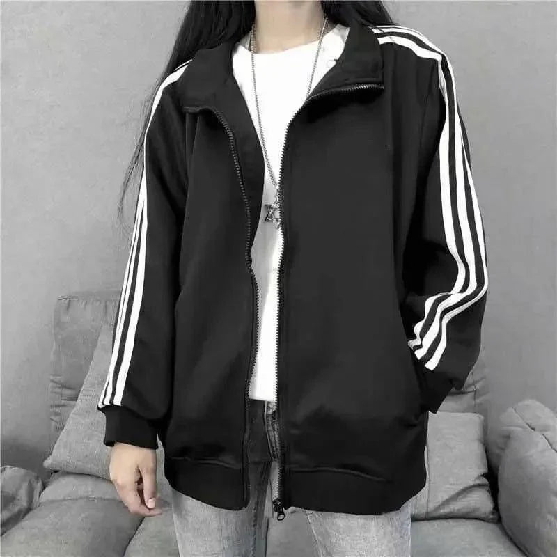 New Autumn Korean Style Loose-Fit Baseball Jacket – Casual & Trendy