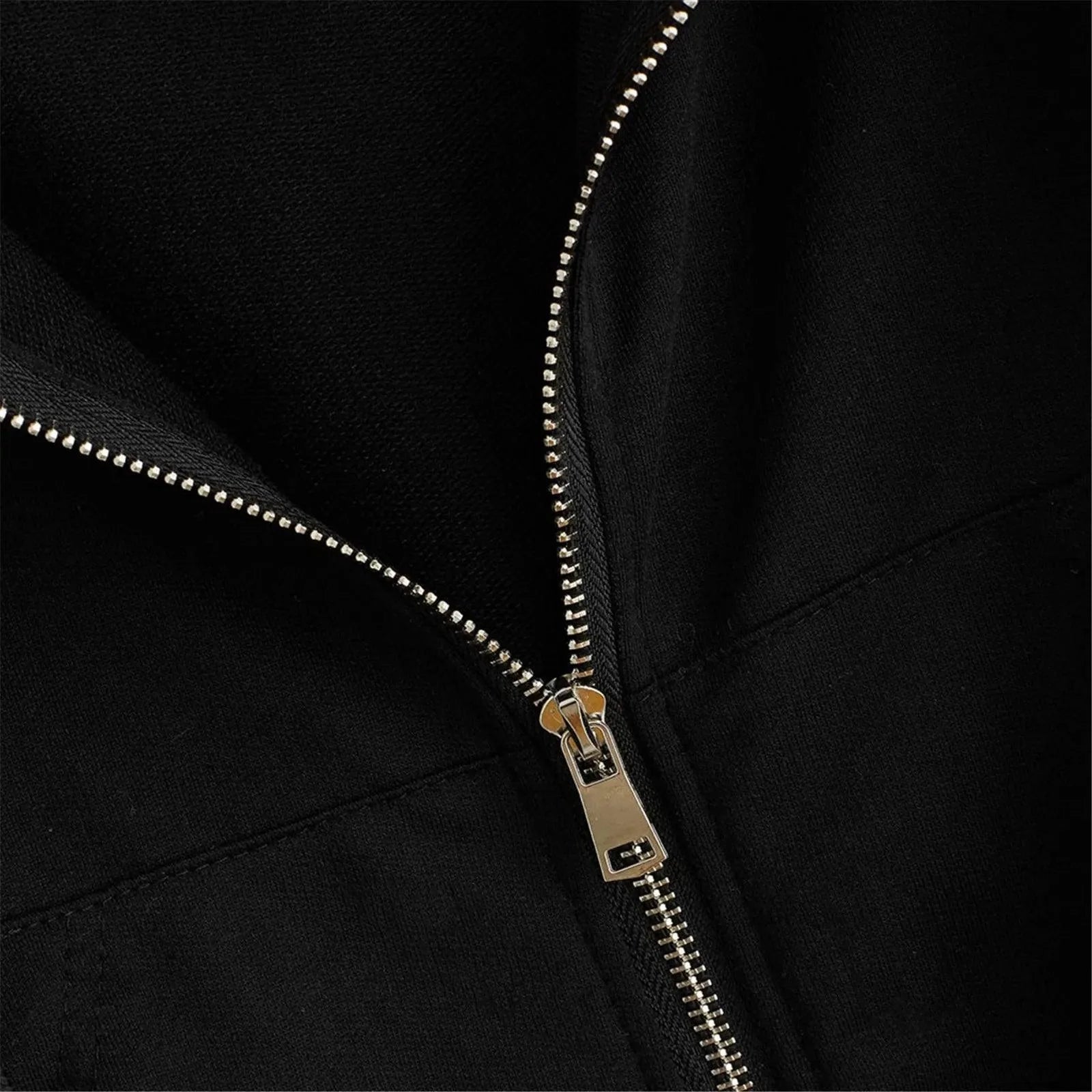 Women's Casual Zip Pocket Hooded Sweatshirt – Solid Color Drawstring Winter Jacket