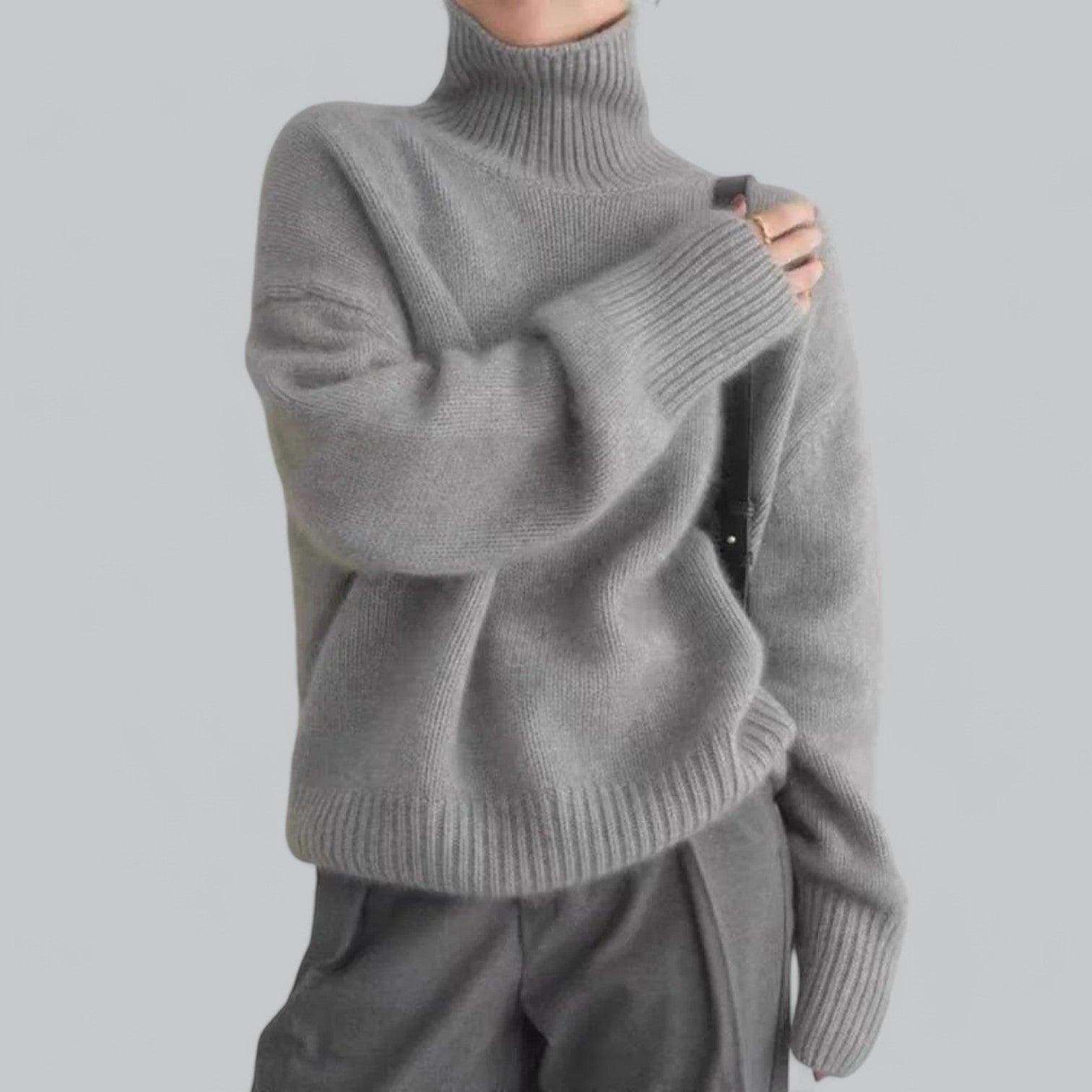 Naven Women's Classy Cashmere Sweater Turtle Neck Pullover