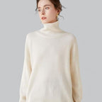 Naven Women's Classy Cashmere Sweater Turtle Neck Pullover