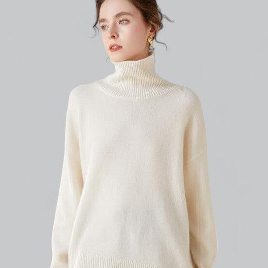 Naven Women's Classy Cashmere Sweater Turtle Neck Pullover